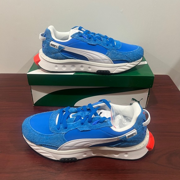 Puma, Wild Rider Vintage, 381595 01, Blue & White - Picture 4 of 16